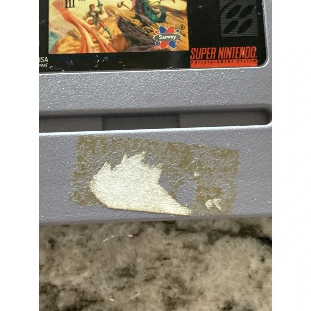 Ys III 3: Wanderers from Ys Authentic Super Nintendo SNES EXMT game cartridge